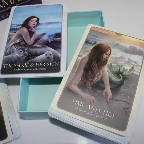 Oracle of the Mermaids by Lucy Cavendish 45 Card Deck & 168 Page Guidebook - Picture 6 of 6